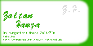 zoltan hamza business card